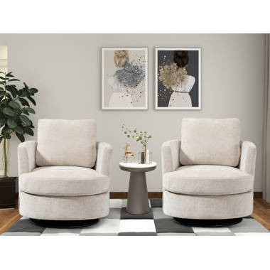 Ottelia 32.2 Wide Swivel Barrel Chair